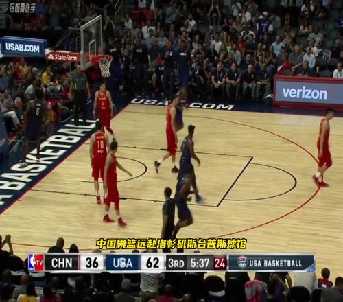 当时还以为是低估!16届美国男篮与中国男篮的热身赛!