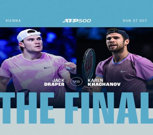 ATP500維也納決賽對陣：德雷珀vs卡恰諾夫，兩人均沖擊500賽首冠