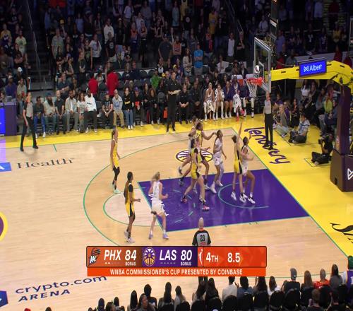 WNBA常规赛菲尼克斯水星8580洛杉矶火花集锦
