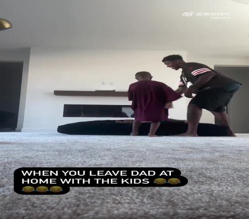 笑死！原来尼克杨在家带孩子，就是这样扔孩子玩啊